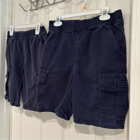 The Children's Place Boys Navy Blue Cargo Shorts Sz 10 Pull On Adjustable Waist - Picture 4 of 11